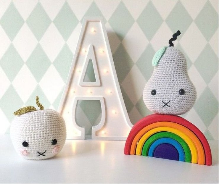 A marquee sign in kids' room