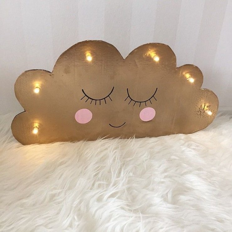 DIY cardboard cloud