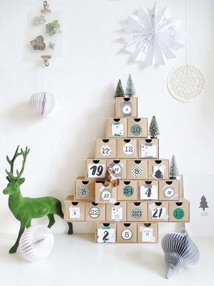 Typography Advent Calendar : Diy advent calendars mommo design Typography Advent Calendar : Diy advent calendars mommo design
