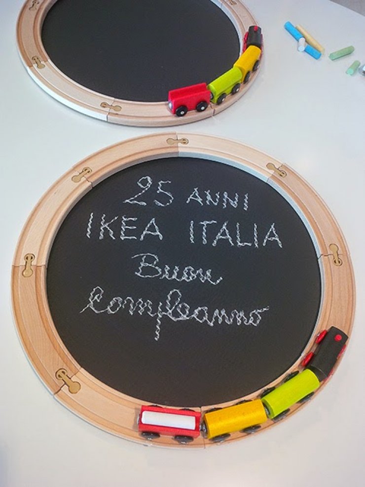 Ikea Lillabo train blackboard