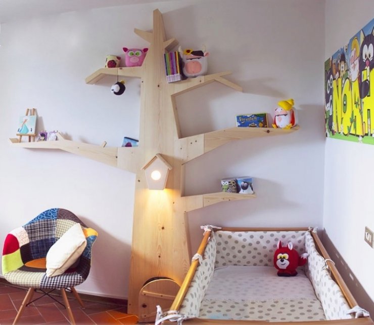 mommo design: TREES IN KID'S ROOM