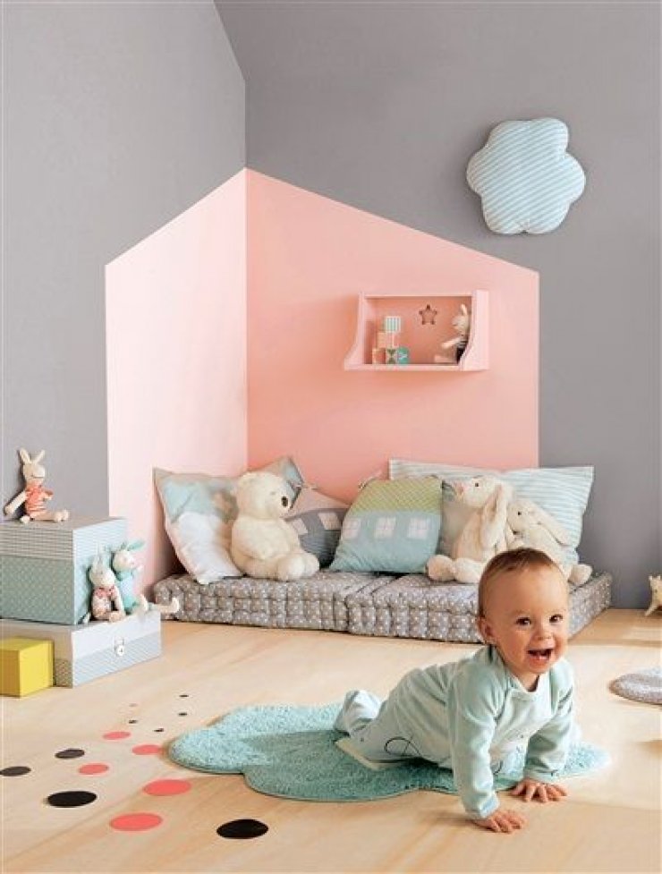 painted house reading nook
