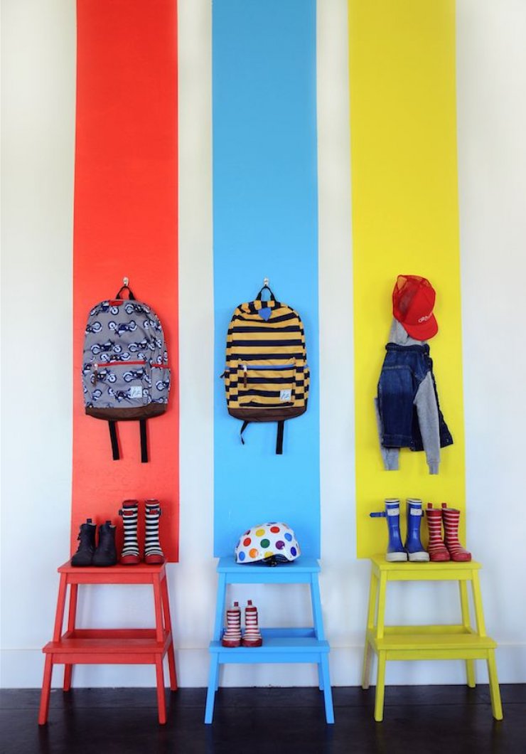 painted Ikea Bekvam stools