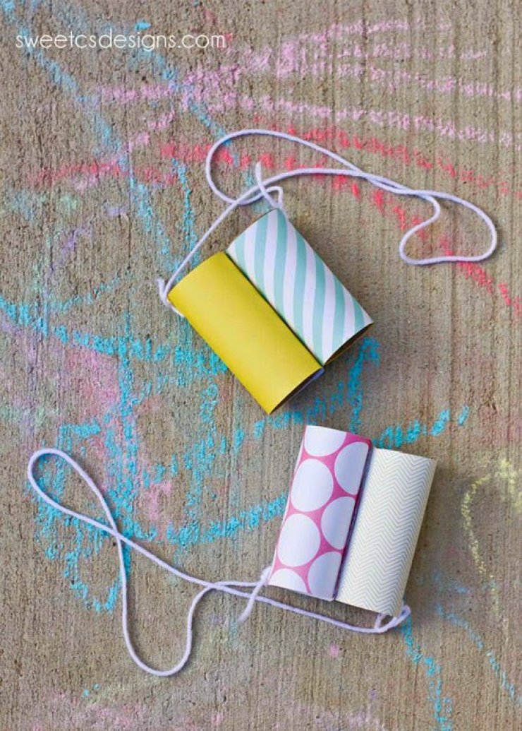 toilet paper roll binoculars