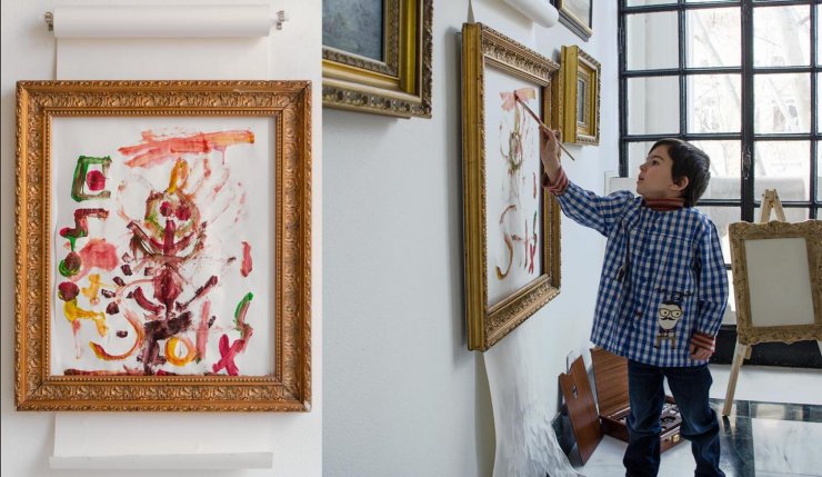 Frame for kids art