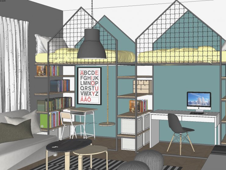 mommo design: LOFT BEDS FOR MY BOYS