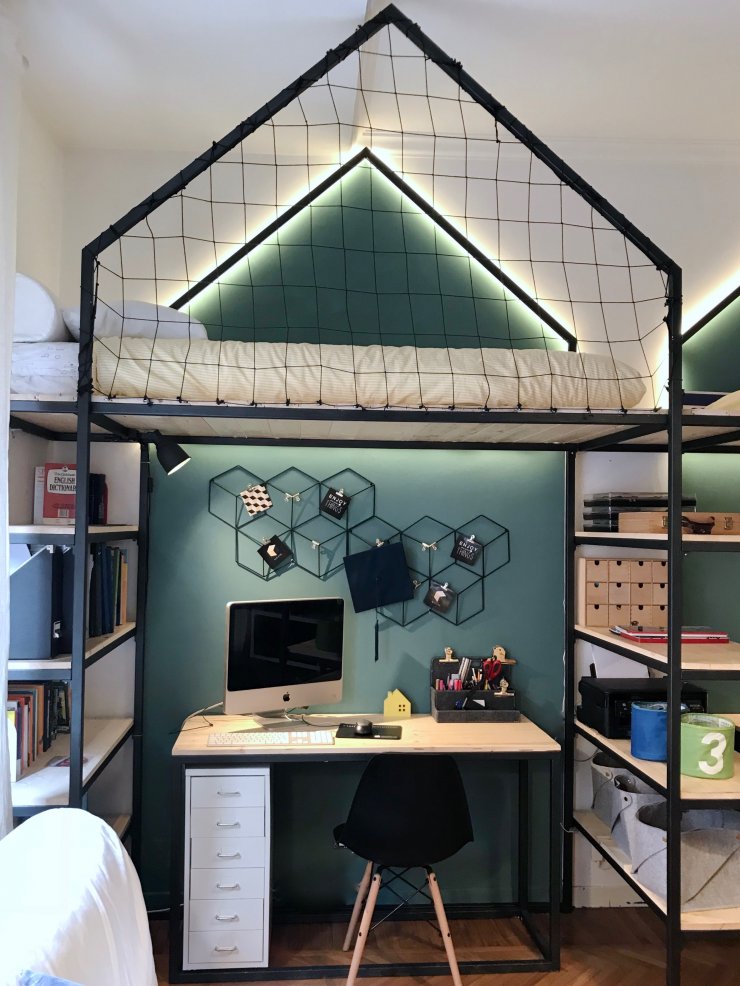 mommo design: LOFT BEDS FOR MY BOYS