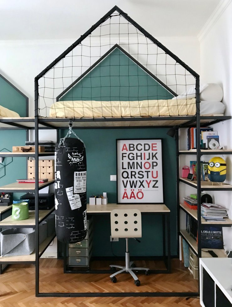 mommo design: LOFT BEDS FOR MY BOYS