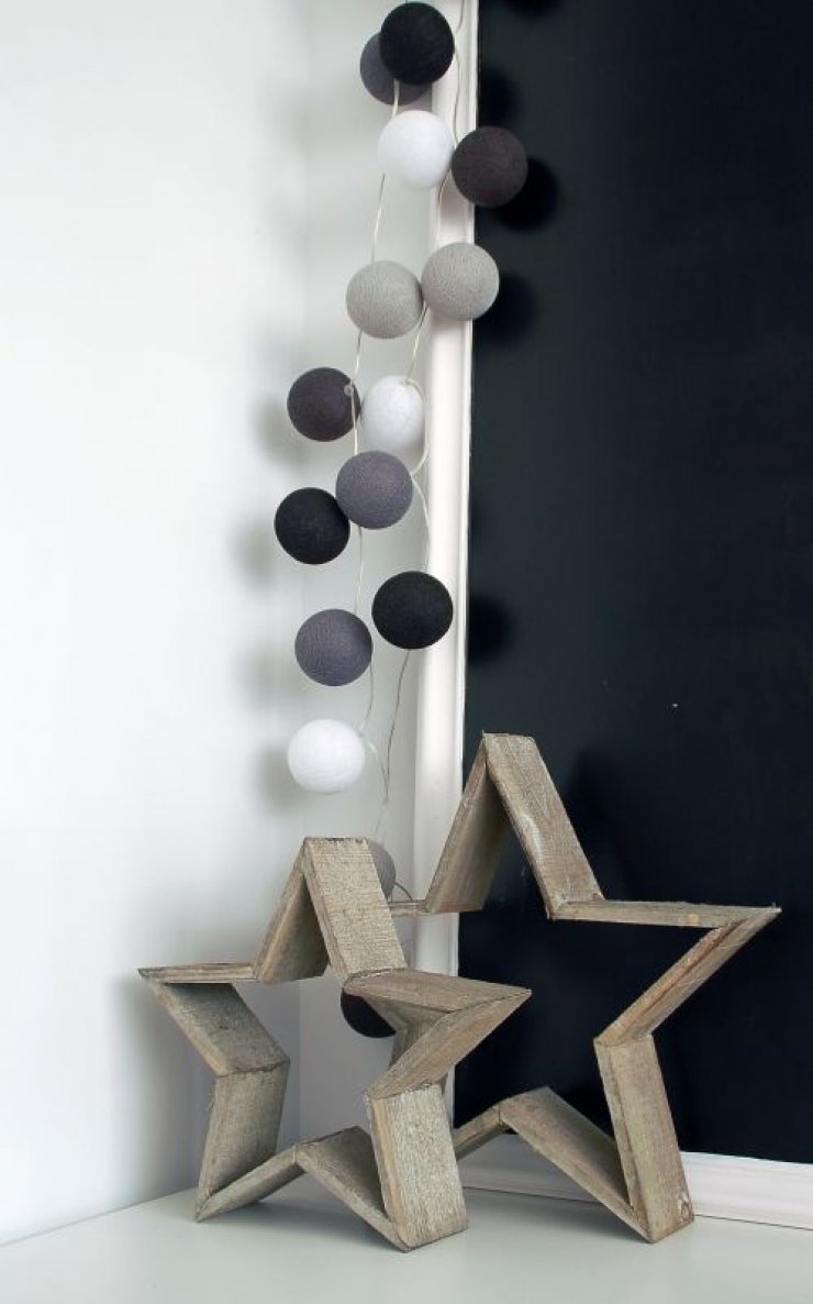 wooden christmas stars