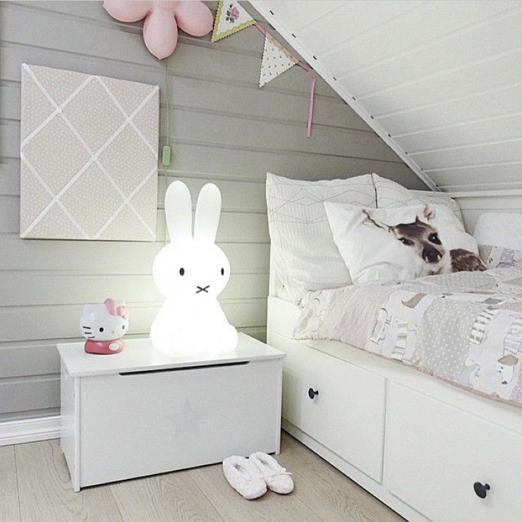 pink and grey girls room
