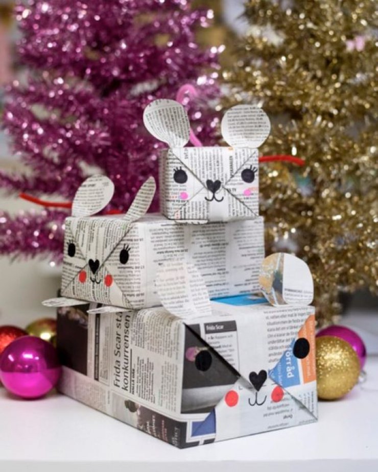 mommo design: 10 DIY GIFT WRAP IDEAS