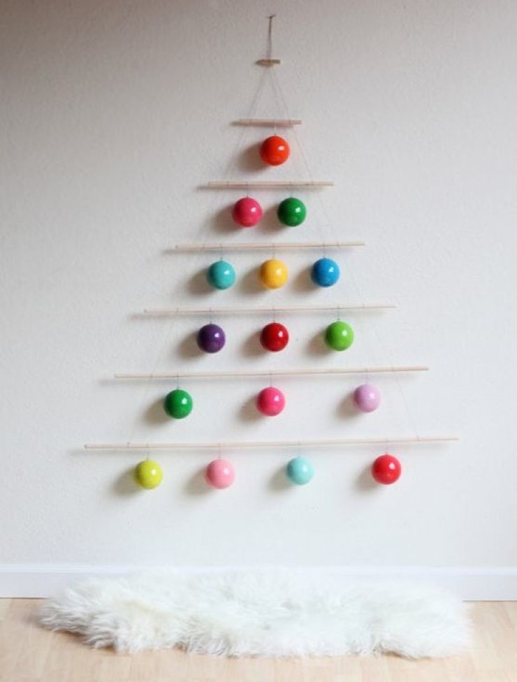 wall hanging ornaments christmas tree
