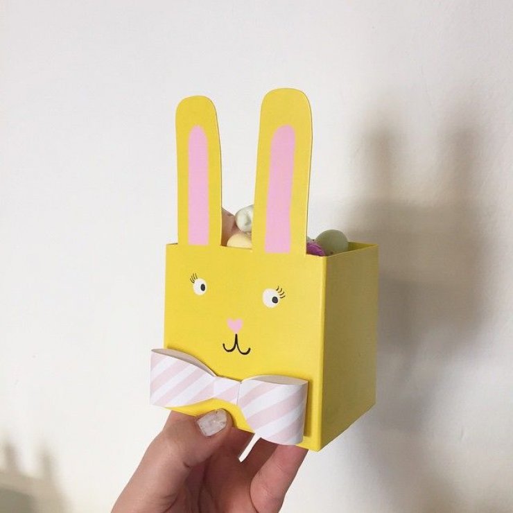 Easter bunny favor box