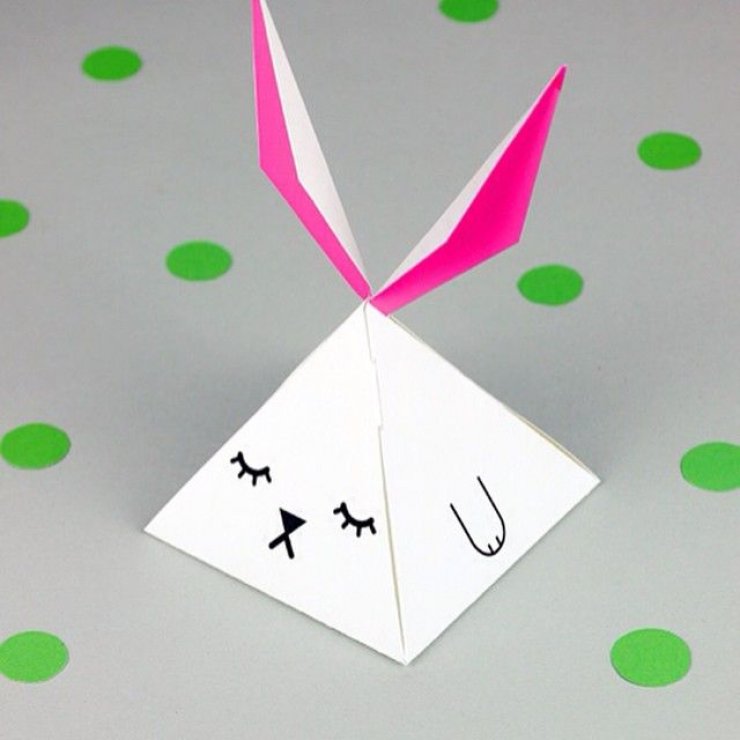 Easter bunny paper box