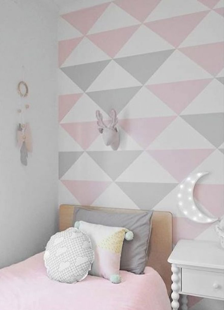 mommo design: TRIANGLES ON THE WALL