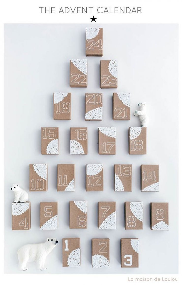 Advent Calendar Diy Ideas : Diy advent calendars mommo design Advent Calendar Diy Ideas : Diy advent calendars mommo design
