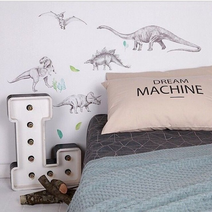 L marquee sign in kids' room
