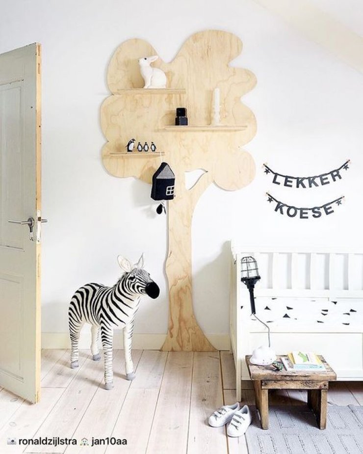 mommo design: TREES IN KID'S ROOM