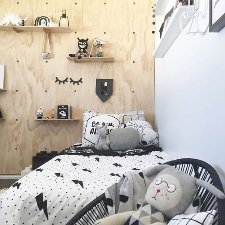 mommo design: PLYWOOD IN KIDS ROOM