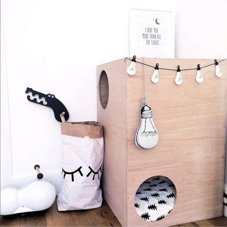 mommo design: PLYWOOD IN KIDS ROOM