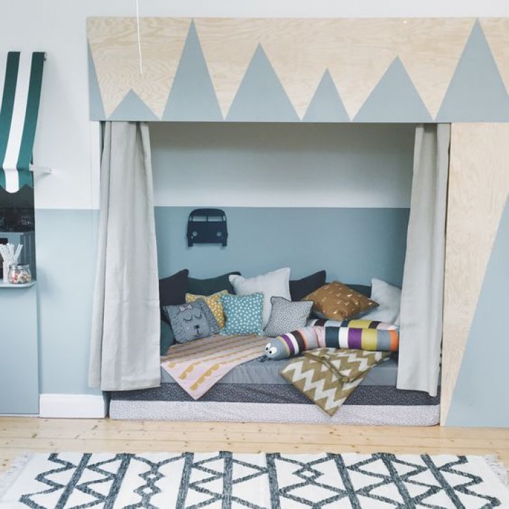 mommo design: PLYWOOD IN KIDS ROOM