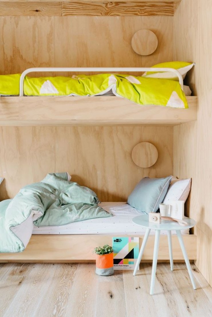 Plywood In Kids Room Mommo Design, Plywood For Bunk Bed