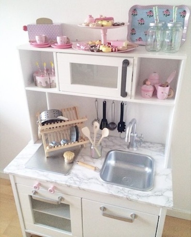Ikea Duktig kitchen with marble top Ikea Kinderküche Zusammenbauen ~ Ikea Duktig kitchen with marble top
