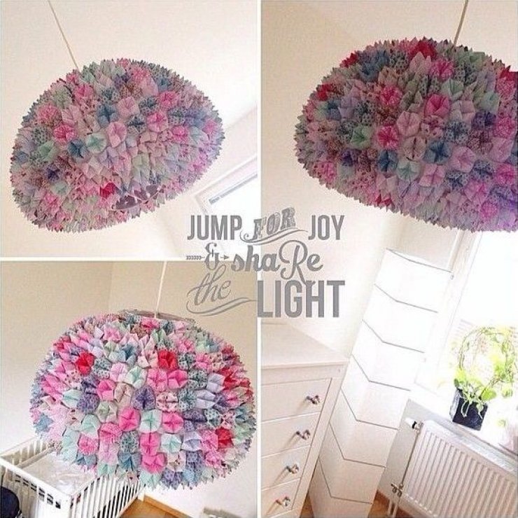 Origami Ikea Vate lampshade