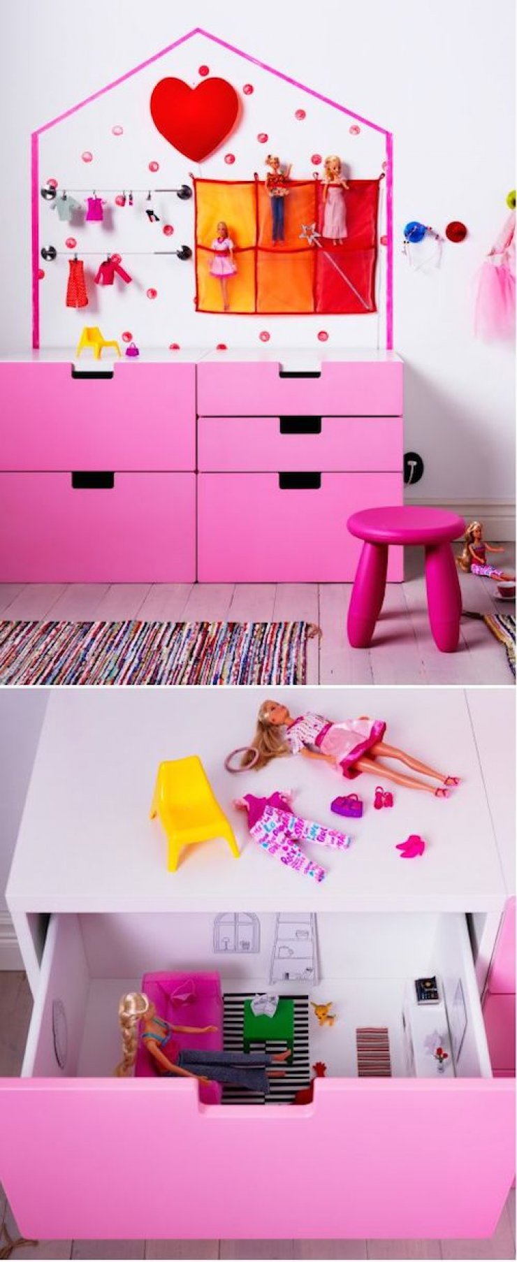 Ikea Stuva hacked in a dollhouse